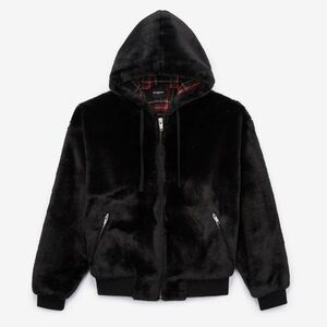 The Kooples Black Fleece Puffer Jacket | size 1 equivalent to size Small | EUC